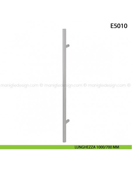 Maniglione per porta E5011 Hoppe acciaio inox diametro 30 mm 1000/700 mm