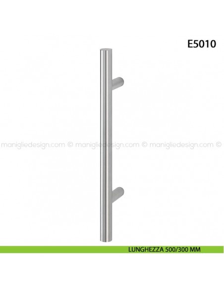 Maniglione per porta E5011 Hoppe acciaio inox diametro 30 mm 500/300 mm
