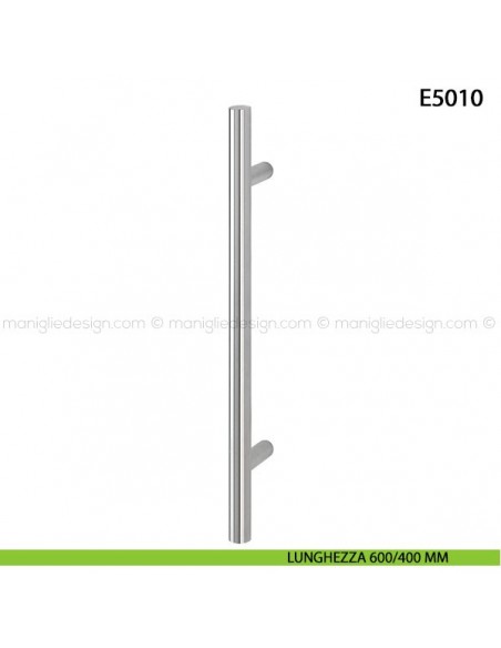 Maniglione per porta E5011 Hoppe acciaio inox diametro 30 mm 600/400 mm