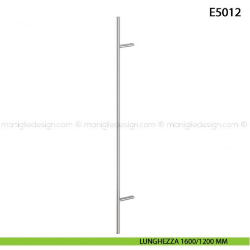 Maniglione per porta E5012 Hoppe acciaio inox diametro 30 mm 1600/1200 mm