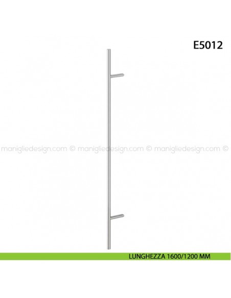 Maniglione per porta E5012 Hoppe acciaio inox diametro 30 mm 1600/1200 mm