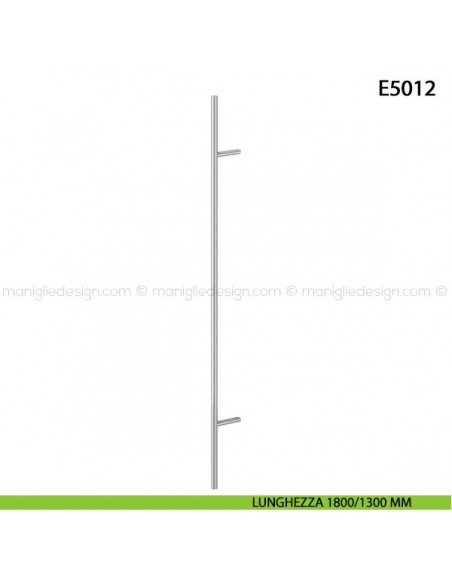 Maniglione per porta E5012 Hoppe acciaio inox diametro 30 mm 1800/1300 mm