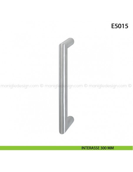 Maniglione per porta E5015 Hoppe acciaio inox diametro 30 mm interasse 300 mm