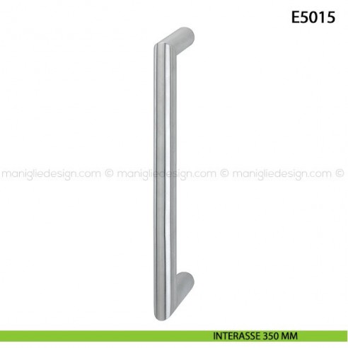 Maniglione per porta E5015 Hoppe acciaio inox diametro 30 mm interasse 350 mm