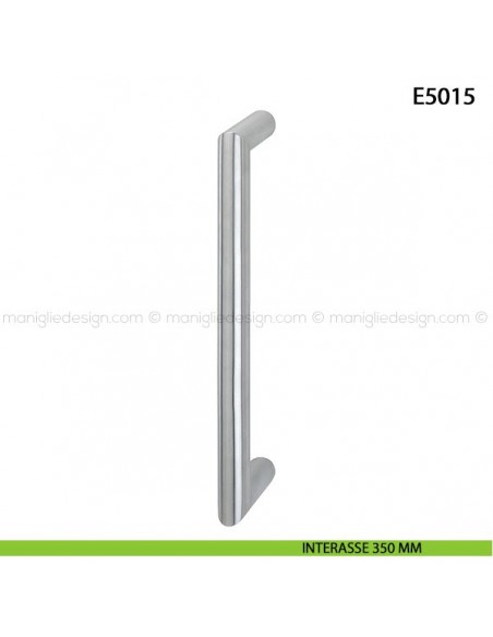 Maniglione per porta E5015 Hoppe acciaio inox diametro 30 mm interasse 350 mm
