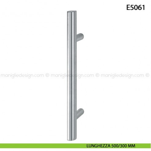 Maniglione per porta E5061 Hoppe acciaio inox diametro 35 mm 500/300 mm