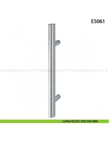 Maniglione per porta E5061 Hoppe acciaio inox diametro 35 mm 500/300 mm