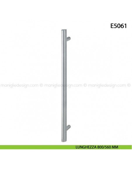 Maniglione per porta E5061 Hoppe acciaio inox diametro 35 mm 800/560 mm