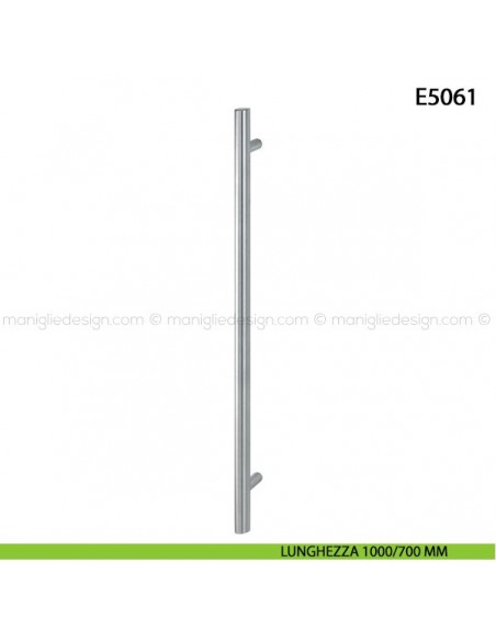 Maniglione per porta E5061 Hoppe acciaio inox diametro 35 mm 1000/700 mm
