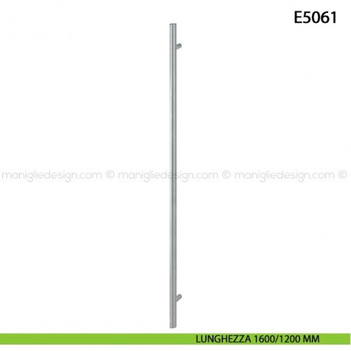 Maniglione per porta E5061 Hoppe acciaio inox diametro 35 mm 1600/1200 mm