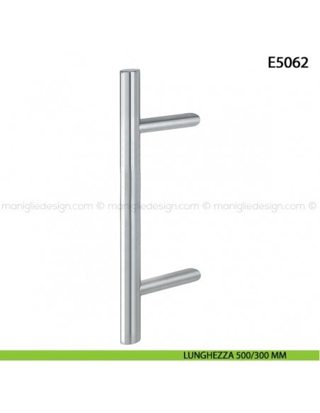 Maniglione per porta E5062 Hoppe acciaio inox diametro 35 mm 500/300 mm