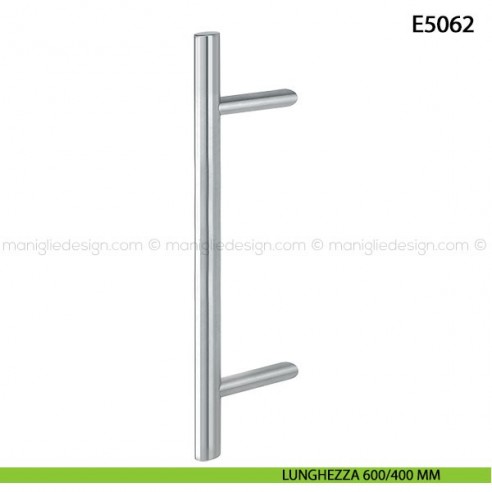 Maniglione per porta E5062 Hoppe acciaio inox diametro 35 mm 600/400 mm