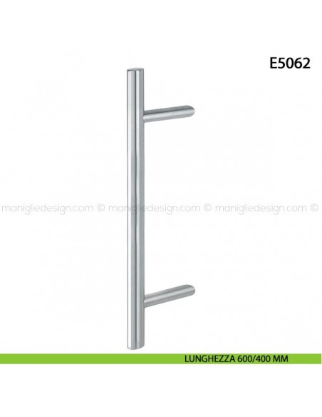 Maniglione per porta E5062 Hoppe acciaio inox diametro 35 mm 600/400 mm