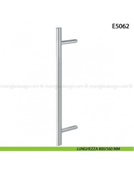 Maniglione per porta E5062 Hoppe acciaio inox diametro 35 mm 800/560 mm