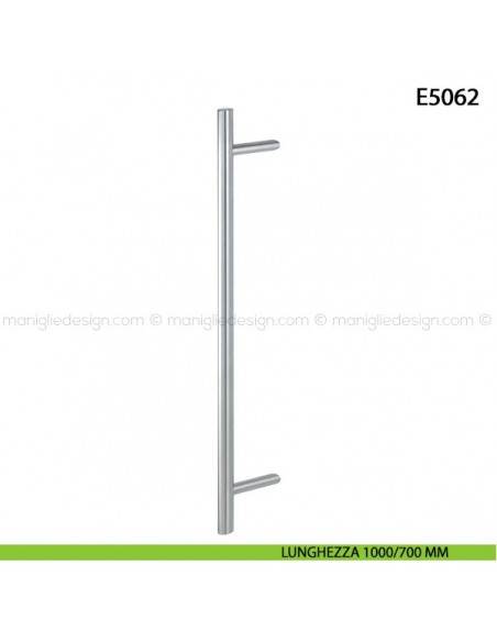 Maniglione per porta E5062 Hoppe acciaio inox diametro 35 mm 1000/700 mm