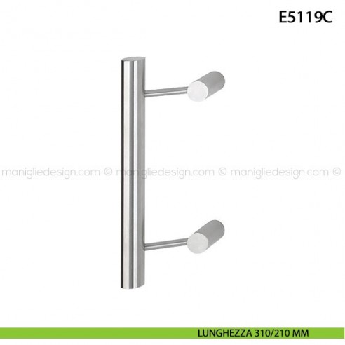 Maniglione per porta E5119C Hoppe acciaio inox diametro 30 mm 310/210 mm