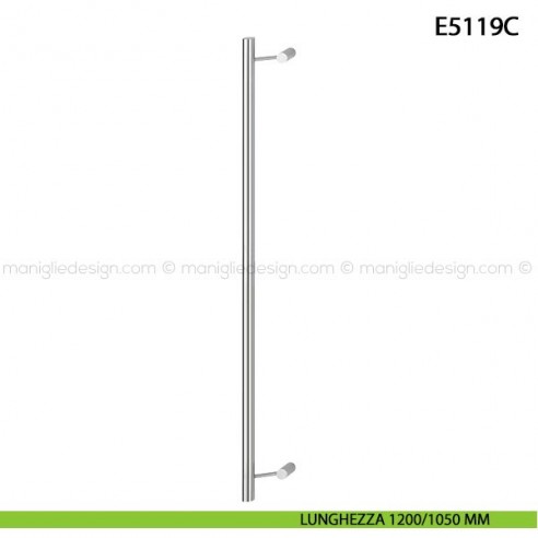 Maniglione per porta E5119C Hoppe acciaio inox diametro 30 mm 1200/1050 mm