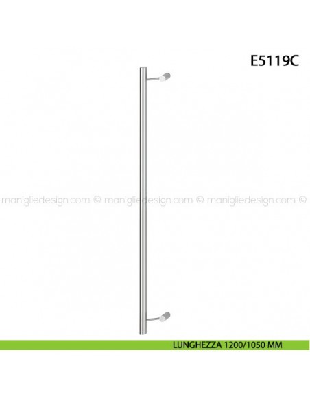 Maniglione per porta E5119C Hoppe acciaio inox diametro 30 mm 1200/1050 mm