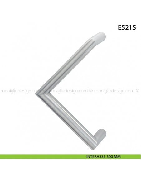 Maniglione per porta E5215 Hoppe acciaio inox diametro 30 mm interasse 300 mm