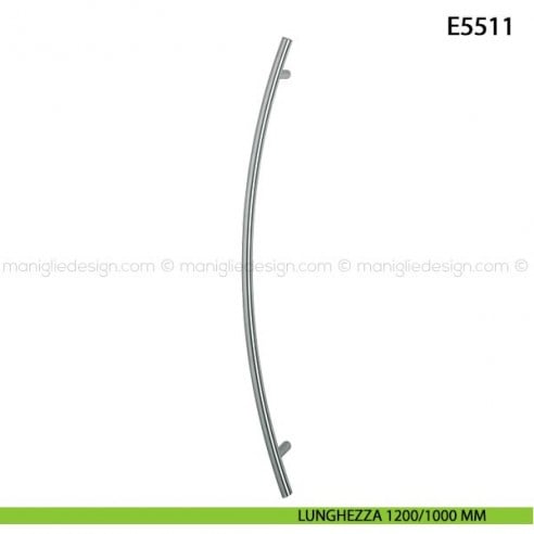 Maniglione per porta E5511 Hoppe acciaio inox diametro 30 mm interasse 1200/1000 mm