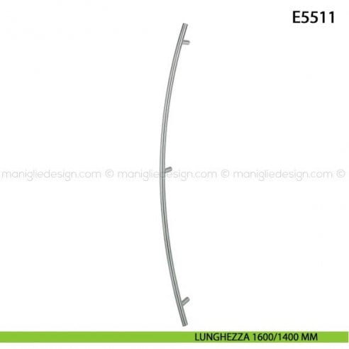 Maniglione per porta E5511 Hoppe acciaio inox diametro 30 mm interasse 1600/1400 mm