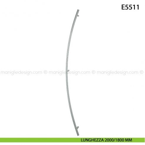 Maniglione per porta E5511 Hoppe acciaio inox diametro 30 mm interasse 2000/1800 mm
