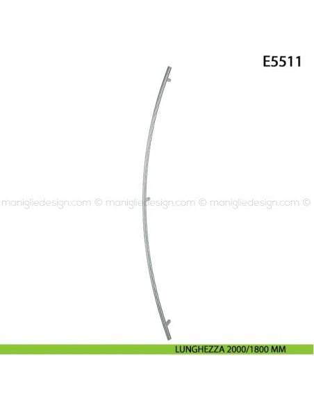 Maniglione per porta E5511 Hoppe acciaio inox diametro 30 mm interasse 2000/1800 mm