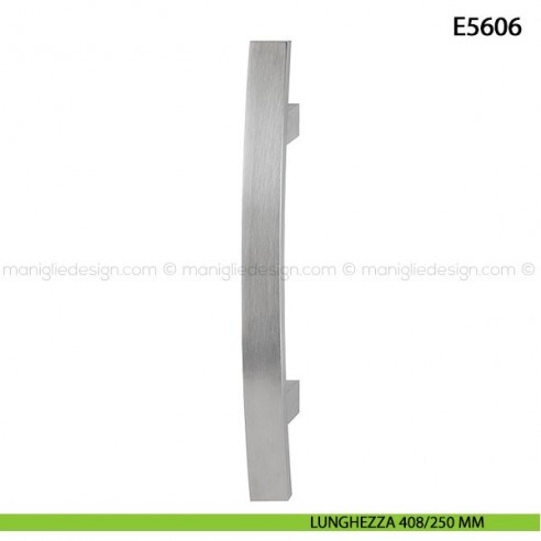 Maniglione per porta E5606 Hoppe acciaio inox interasse 408/250 mm