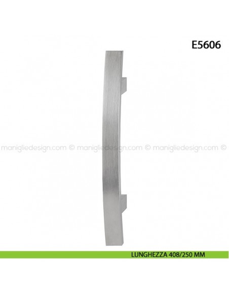 Maniglione per porta E5606 Hoppe acciaio inox interasse 408/250 mm