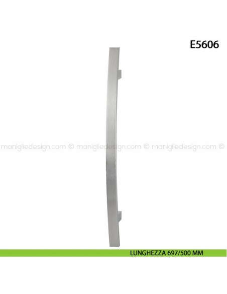 Maniglione per porta E5606 Hoppe acciaio inox interasse 697/500 mm