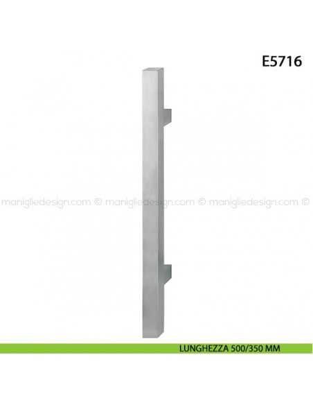 Maniglione per porta E5716 Hoppe acciaio inox interasse 500/350 mm