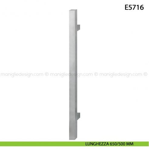 Maniglione per porta E5716 Hoppe acciaio inox interasse 650/500 mm