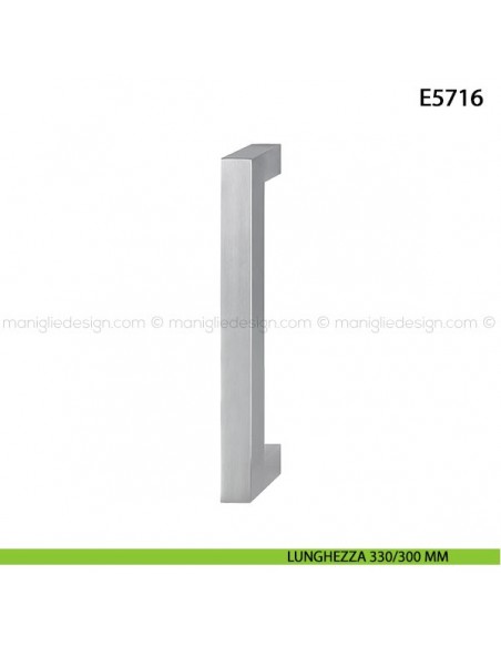 Maniglione per porta E5718 Hoppe acciaio inox interasse 330/300 mm