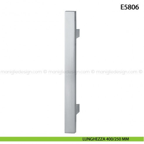 Maniglione per porta E5806 Hoppe acciaio inox interasse 400/250 mm