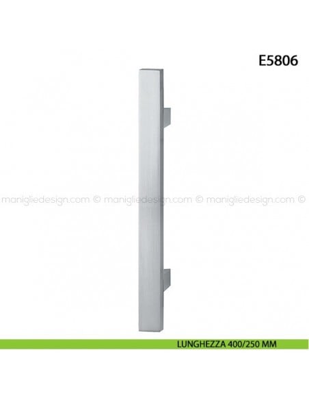 Maniglione per porta E5806 Hoppe acciaio inox interasse 400/250 mm
