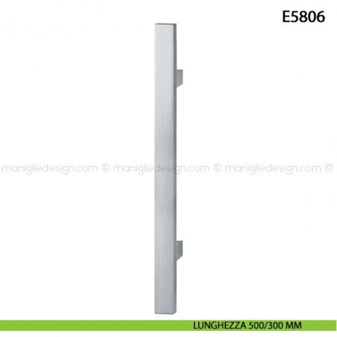 Maniglione per porta E5806 Hoppe acciaio inox interasse 500/300 mm
