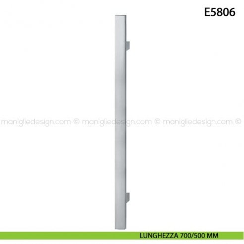 Maniglione per porta E5806 Hoppe acciaio inox interasse 700/500 mm