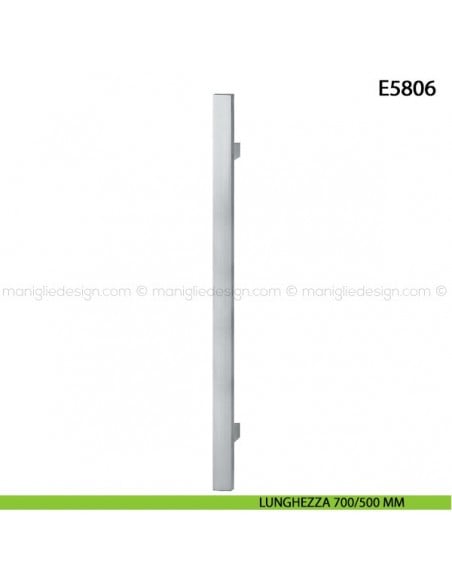 Maniglione per porta E5806 Hoppe acciaio inox interasse 700/500 mm