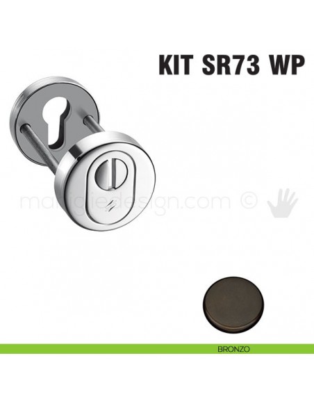 Bocchetta di protezione per cilindro Colombo Design SR73 WP bronzo