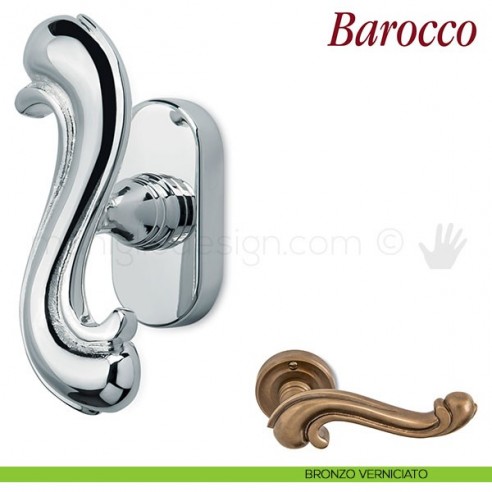 Maniglia per finestra martellina DK Barocco Antologhia bronzo verniciato