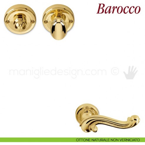 Nottolino per porta Antologhia KBA19 BZG 6G ottone naturale non verniciato
