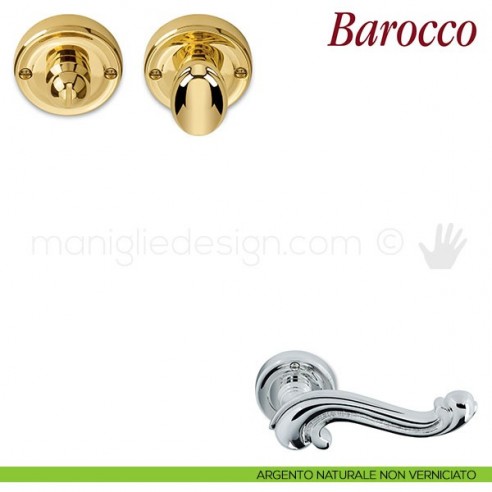 Nottolino per porta Antologhia KBA19 BZG 6G argento naturale non verniciato