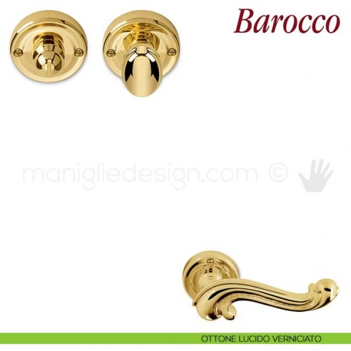 Nottolino per porta Antologhia KBA19 BZG 6G ottone lucido verniciato