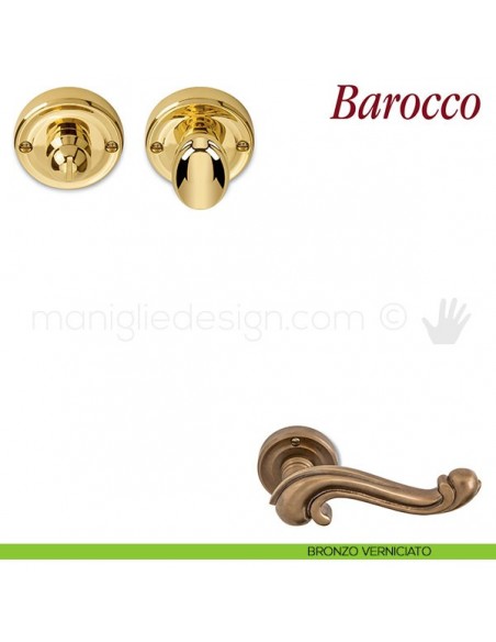 Nottolino per porta Antologhia KBA19 BZG 6G bronzo verniciato
