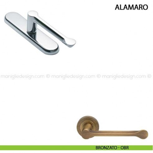 Maniglia cremonese per finestra Alamaro Manital bronzato