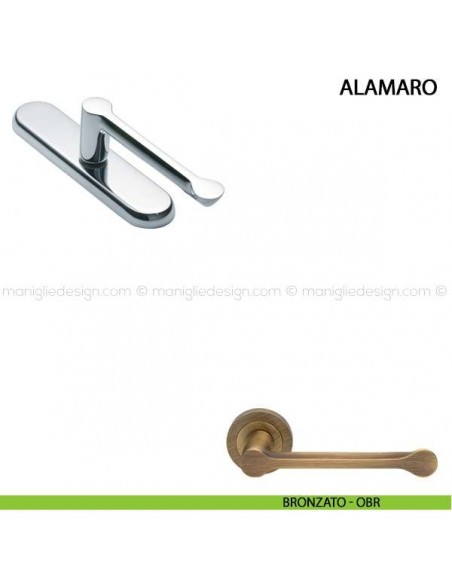 Maniglia cremonese per finestra Alamaro Manital bronzato