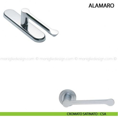 Maniglia cremonese per finestra Alamaro Manital cromato satinato