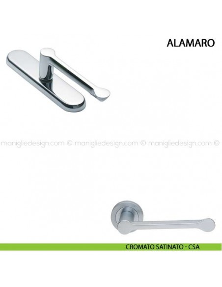 Maniglia cremonese per finestra Alamaro Manital cromato satinato