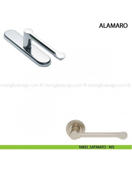 Maniglia cremonese per finestra Alamaro Manital nikel satinato
