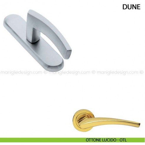 Maniglia cremonese per finestra Dune Manital ottone lucido